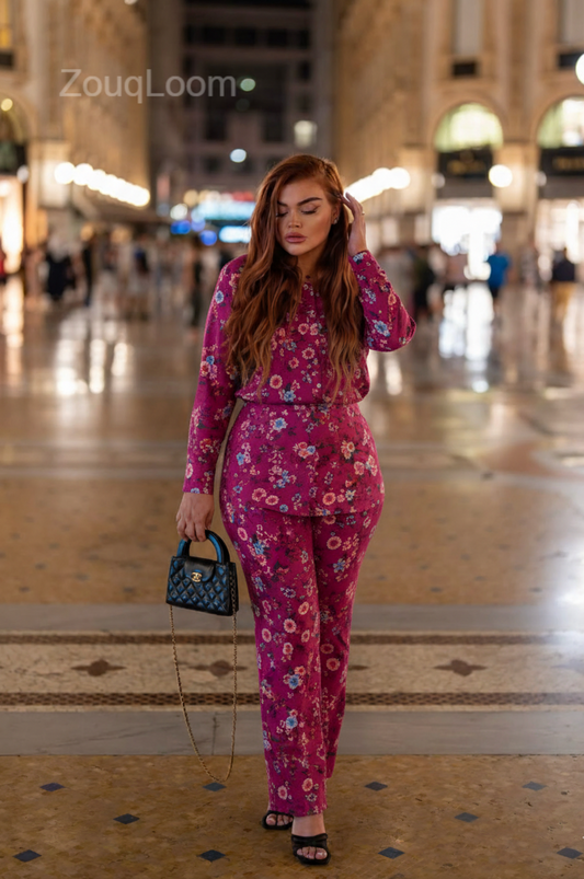 Premium Cotton 2pc All Over Printed ( Polo )