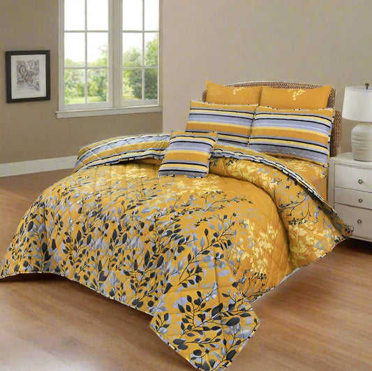 SAFFRON COMFORTER SET- 7 PCS