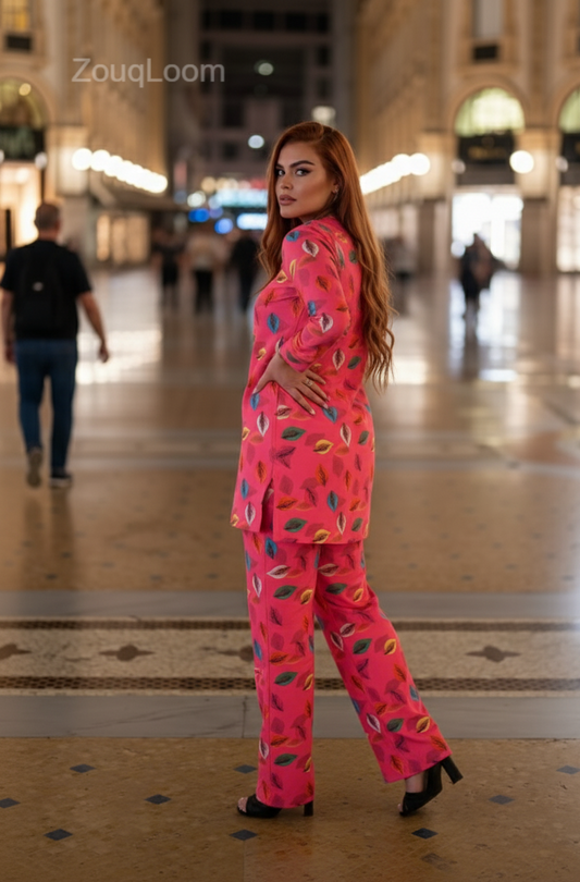 Premium Cotton 2pc All Over Printed ( Polo )