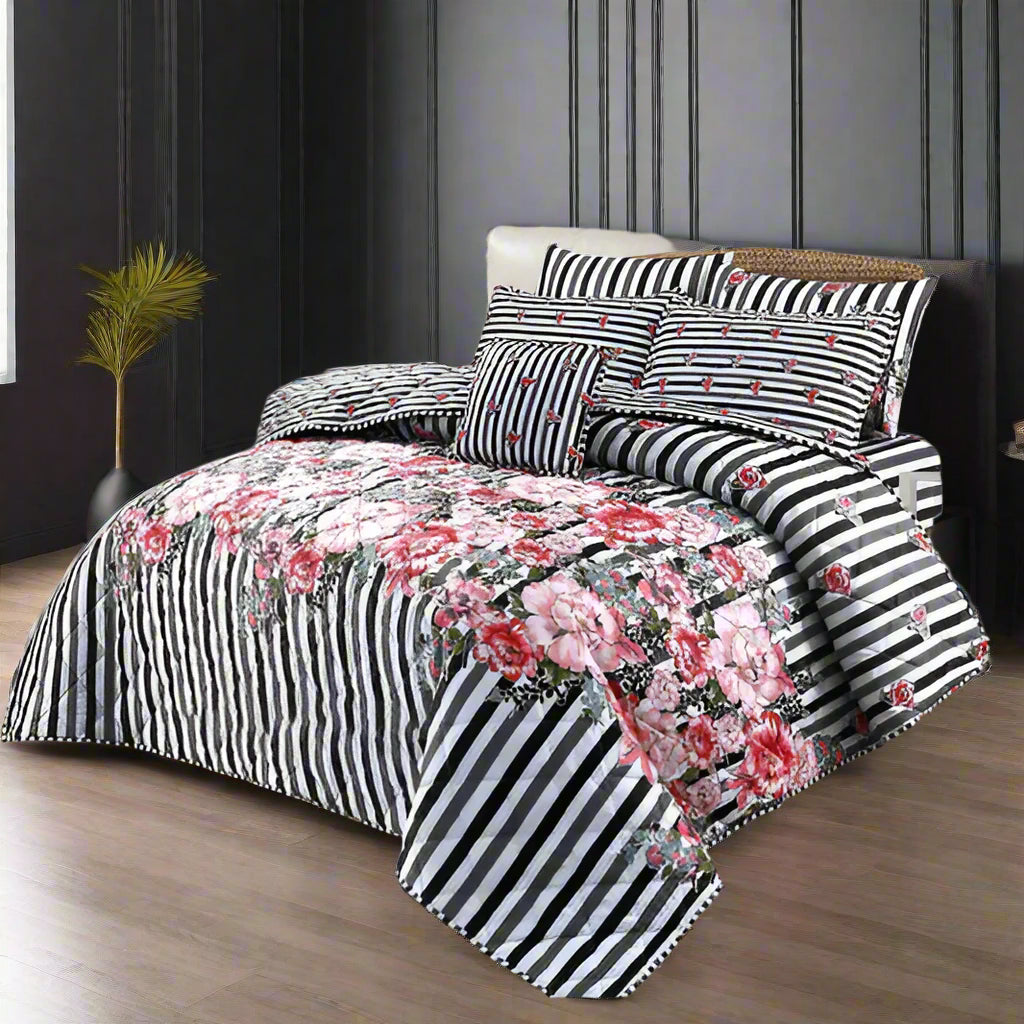 ZEBRINA COMFORTER SET- 7 PCS