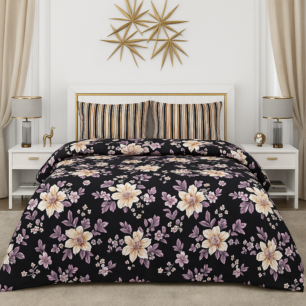 OBSIDIAN BEDSHEET SET - 3 Pcs