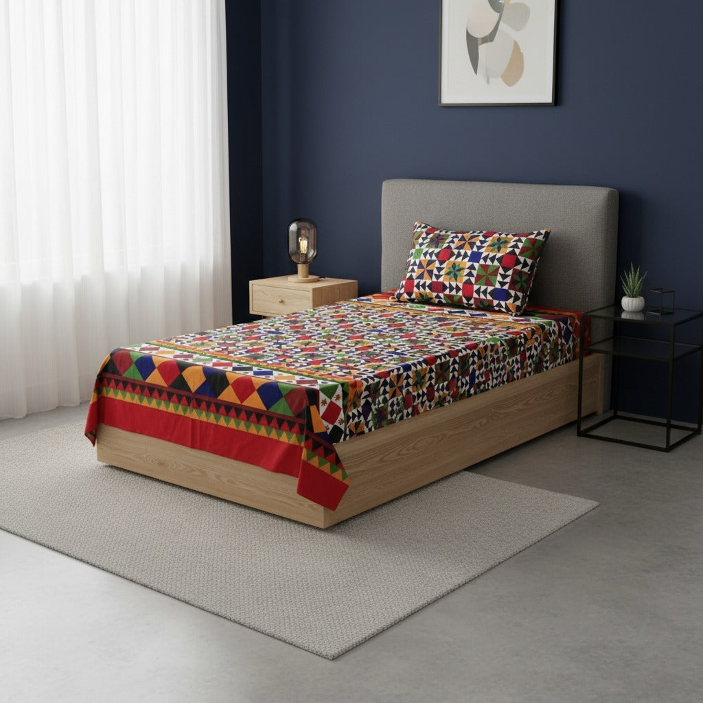 CHROMIX SINGLE BEDSHEET SET