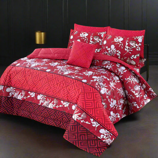 ROSEBUD COMFORTER SET- 7 PCS