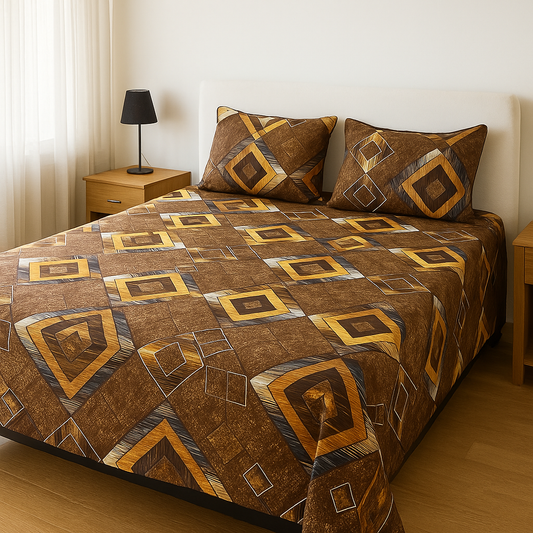TAWNY BEDSHEET SET - 3 PCS