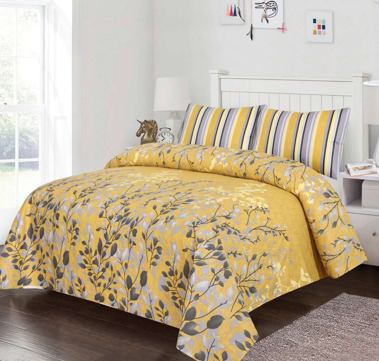 SAFFRON BEDSHEET SET - 3 Pcs