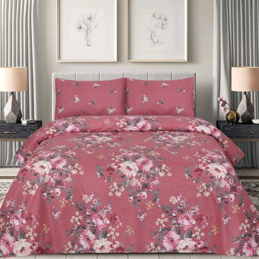 BLOSSOM BEDSHEET SET - 3 Pcs