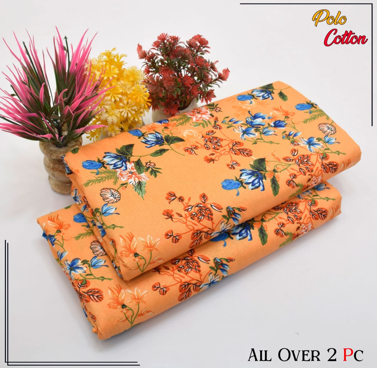 Premium Cotton 2pc All Over Printed ( Polo )