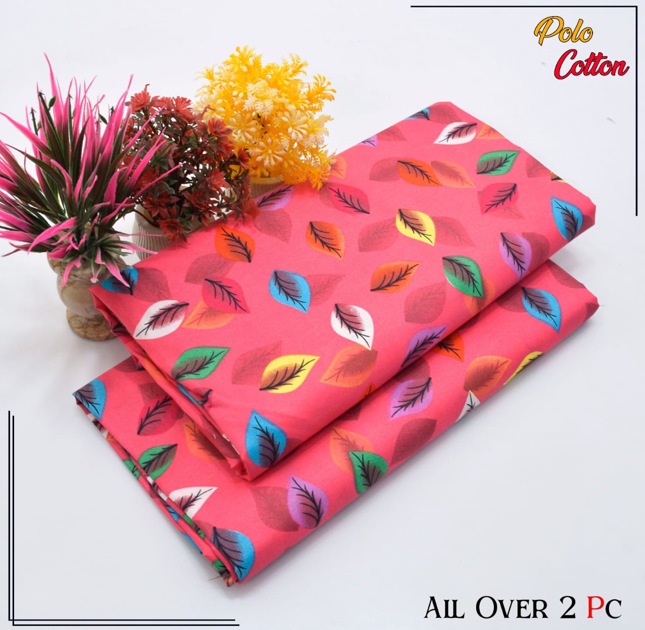 Premium Cotton 2pc All Over Printed ( Polo )