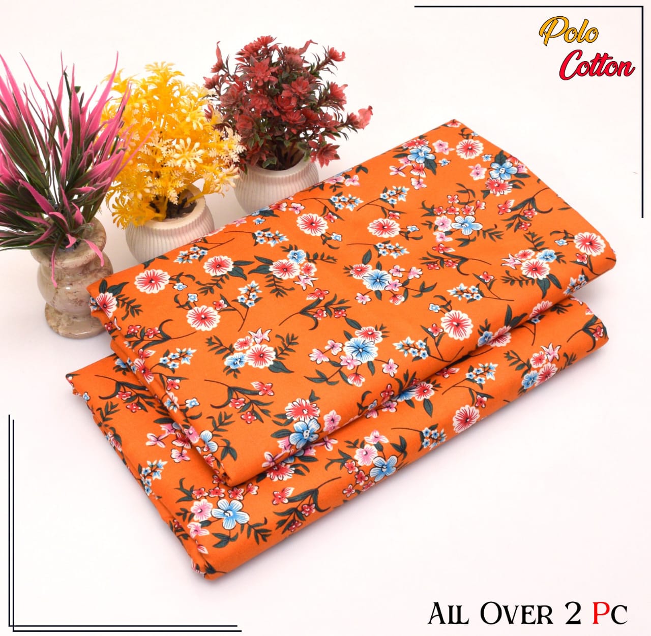 Premium Cotton 2pc All Over Printed ( Polo )