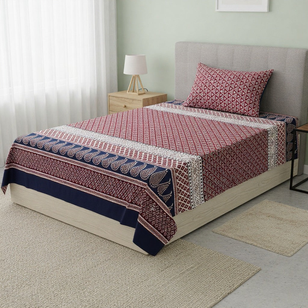 BLUSHIA SINGLE BEDSHEET SET