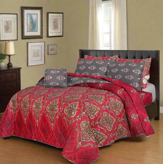 ROUGE COMFORTER SET- 7 PCS
