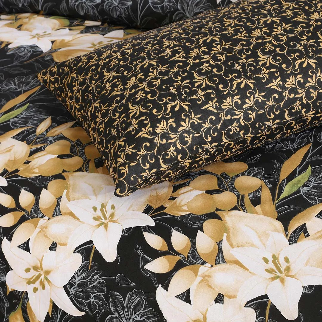 CHARCOALROSE COMFORTER SET- 7 PCS