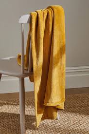 Fleece Blanket Yellow
