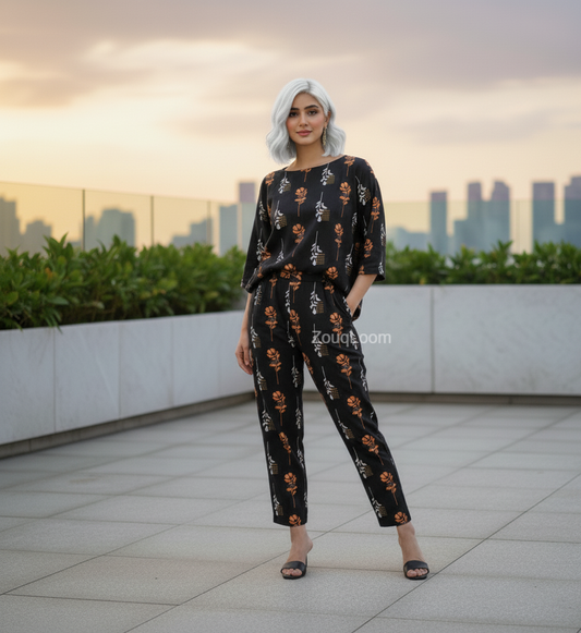 Premium Cotton 2pc All Over Printed ( Polo )