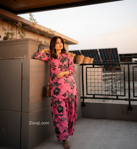 Premium Cotton 2pc All Over Printed ( Polo )