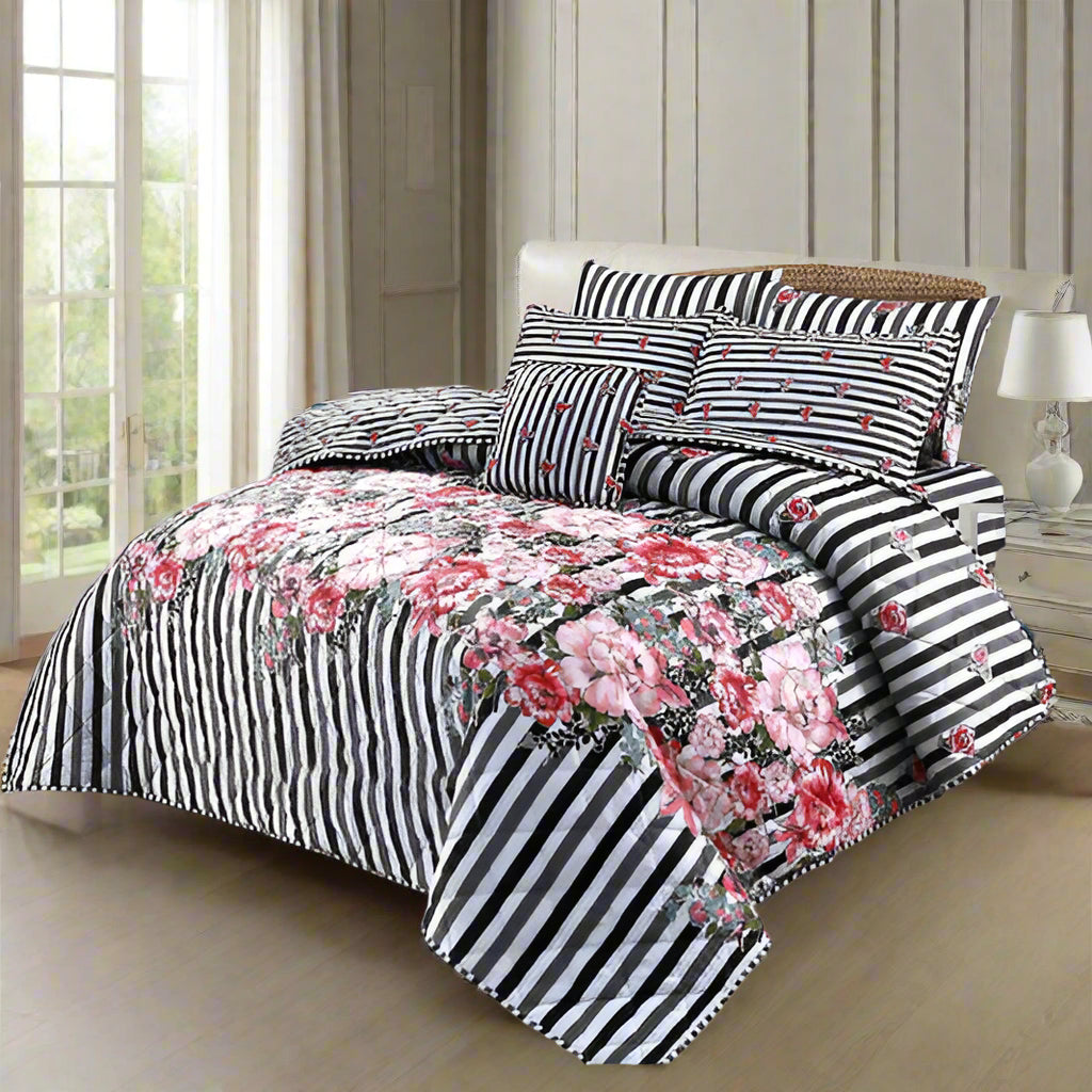 ZEBRINA COMFORTER SET- 7 PCS