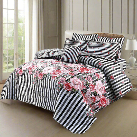 ZEBRINA COMFORTER SET- 7 PCS