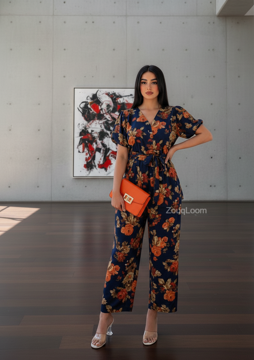 Premium Cotton 2pc All Over Printed ( Polo )