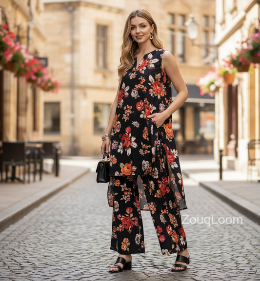 Premium Cotton 2pc All Over Printed ( Polo )