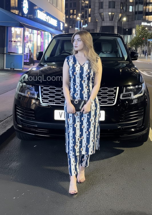 Premium Cotton 2pc All Over Printed ( Polo )