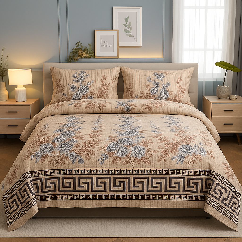 MOCHA BEDSHEET SET - 3 PCS