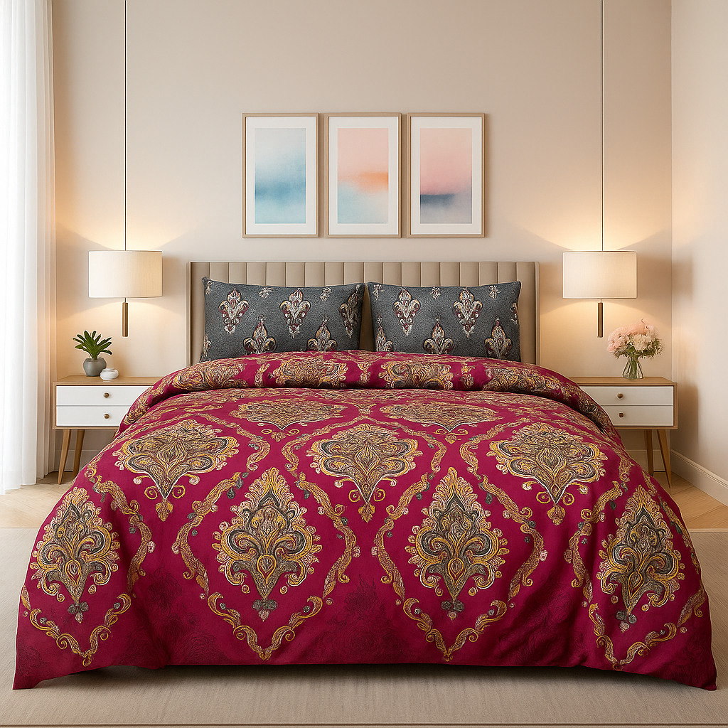 ROUGE BEDSHEET SET - 3 Pcs