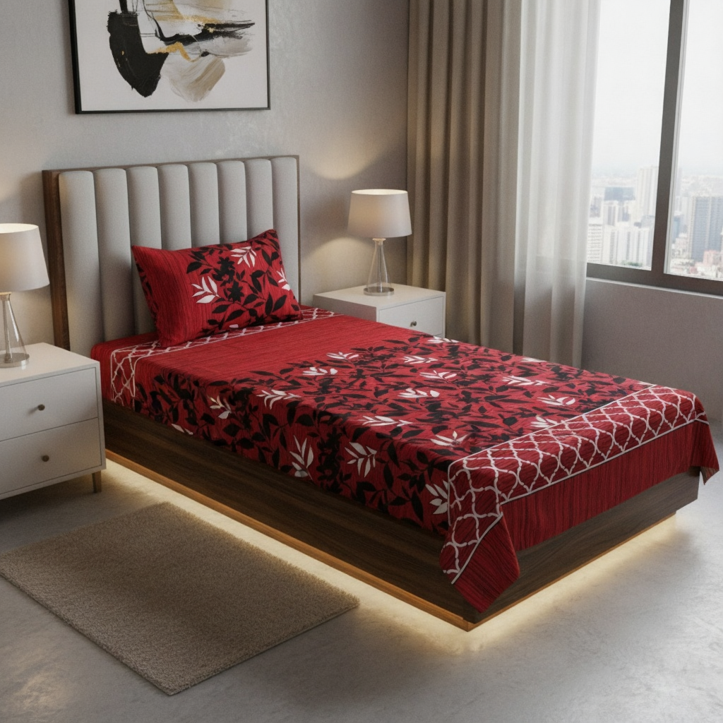 FIREGLOW SINGLE BEDSHEET SET