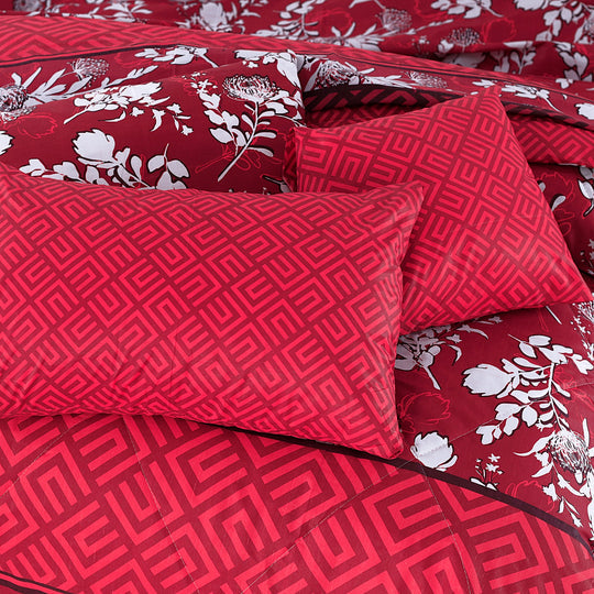 ROSEBUD COMFORTER SET- 7 PCS