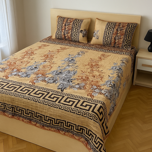 MOCHA BEDSHEET SET - 3 PCS