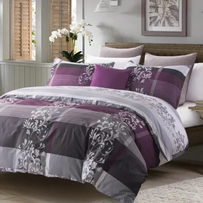 ROYAL VIOLET COMFORTER SET- 7 PCS