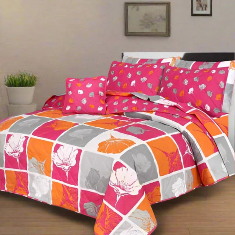HOTPINK COMFORTER SET- 7 PCS