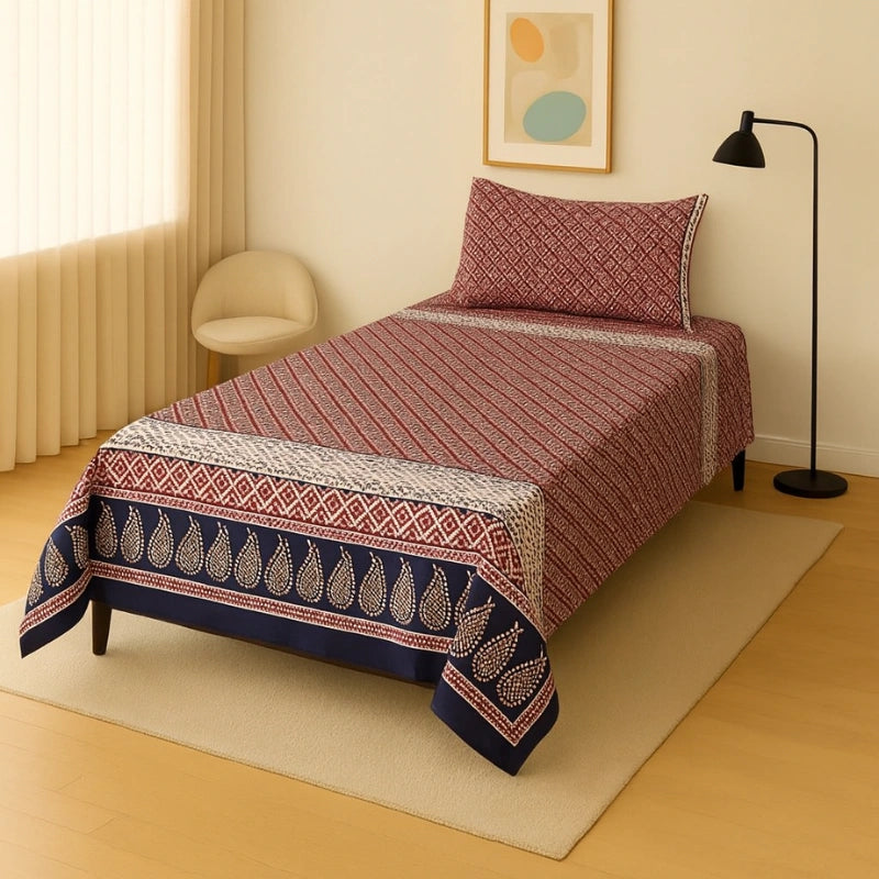 BLUSHIA SINGLE BEDSHEET SET