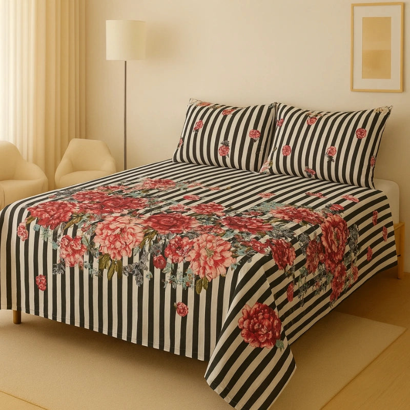 ZEBRINA BEDSHEET SET - 3 Pcs