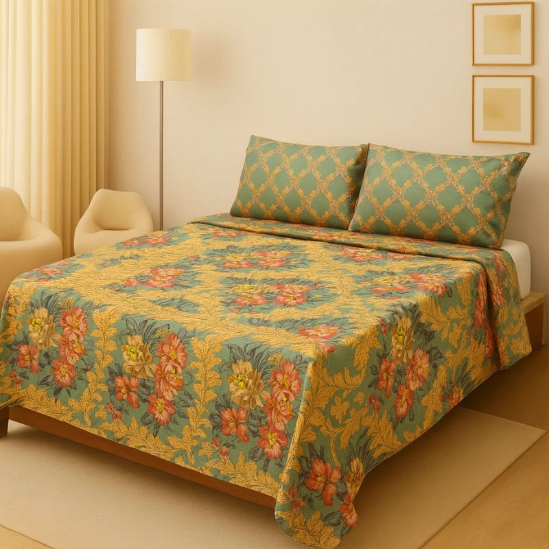 EMERALD BEDSHEET SET - 3 Pcs