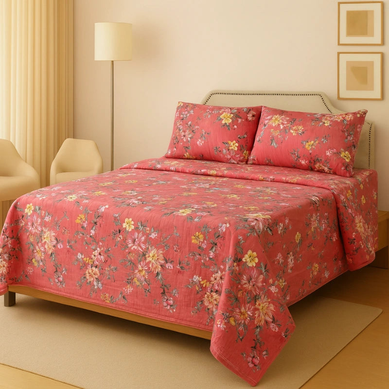BLOSSOM BEDSHEET SET - 3 Pcs