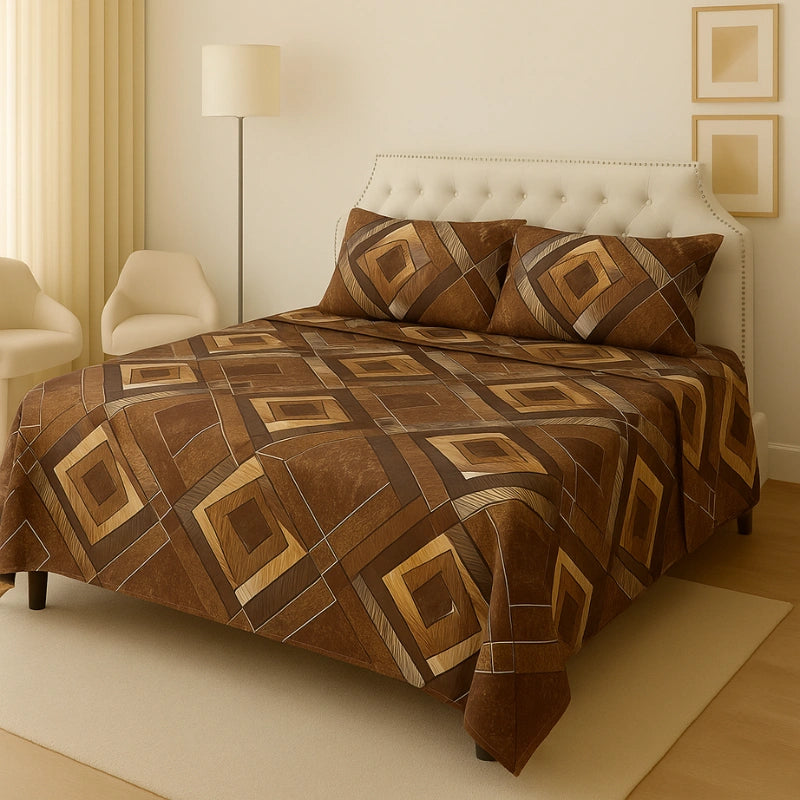TAWNY BEDSHEET SET - 3 PCS