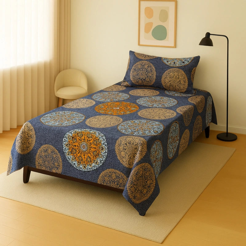 BLISSBLUE SINGLE BEDSHEET SET
