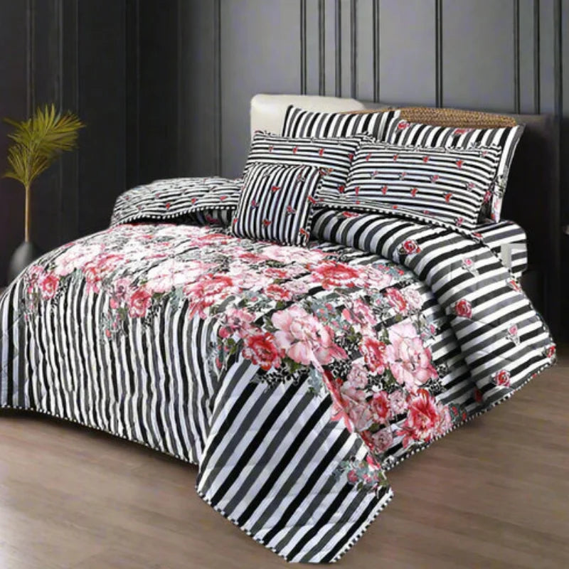 ZEBRINA COMFORTER SET- 7 PCS