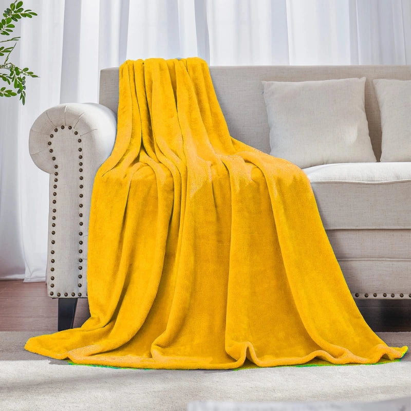 Fleece Blanket Yellow
