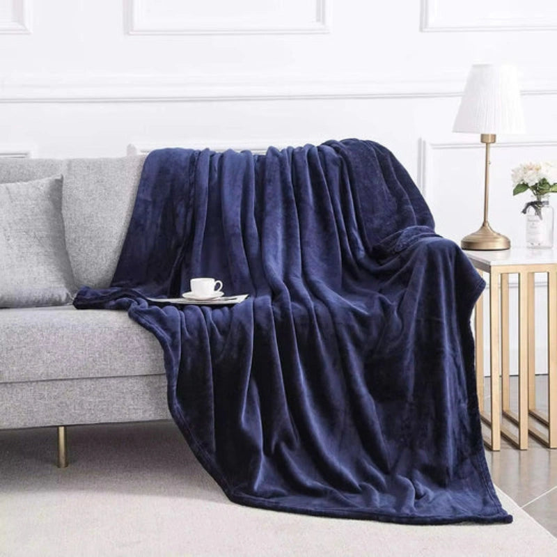 Fleece Blanket Dark Sapphire
