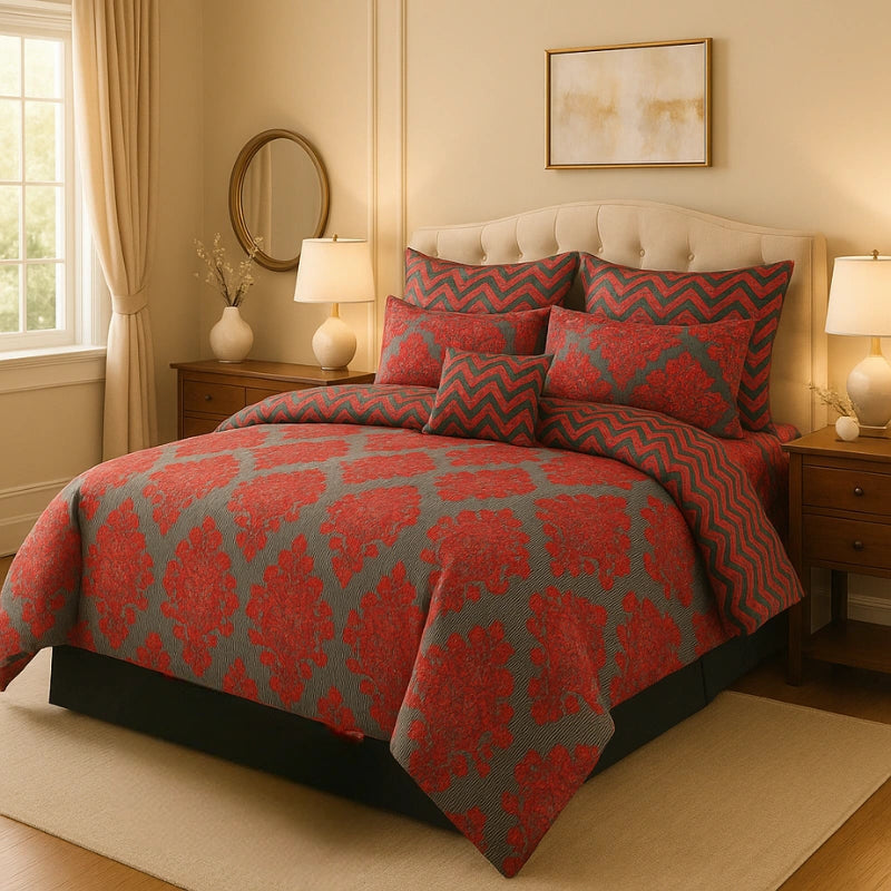 RAVISH COMFORTER SET- 7 PCS