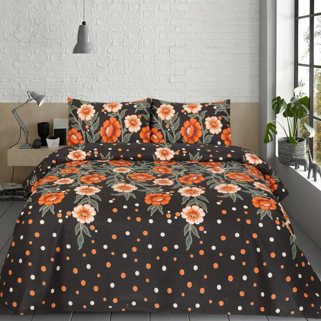 MIDNIGHTBLOOM BEDSHEET SET - 3 Pcs