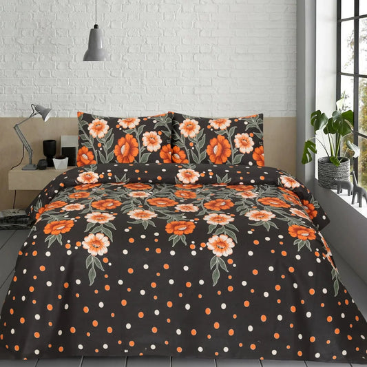 MIDNIGHTBLOOM BEDSHEET SET - 3 Pcs