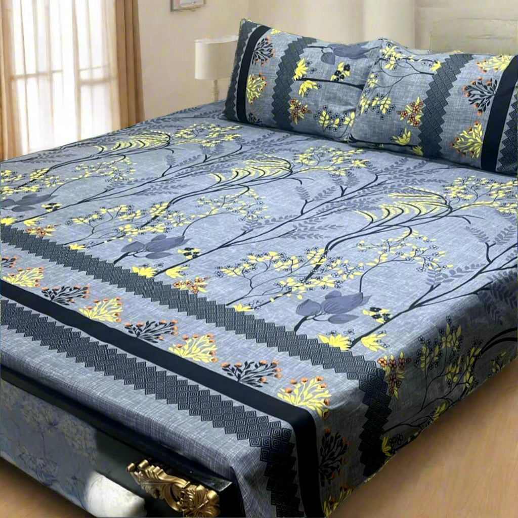 INDIGO BEDSHEET SET - 3 PCS