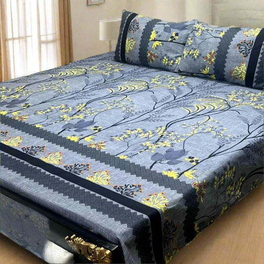 INDIGO BEDSHEET SET - 3 PCS