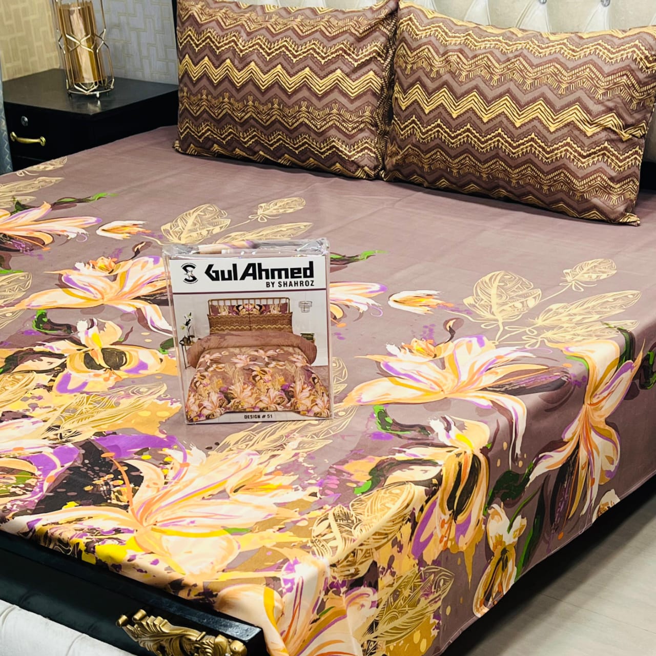 TAUPE BEDSHEET SET - 3 Pcs