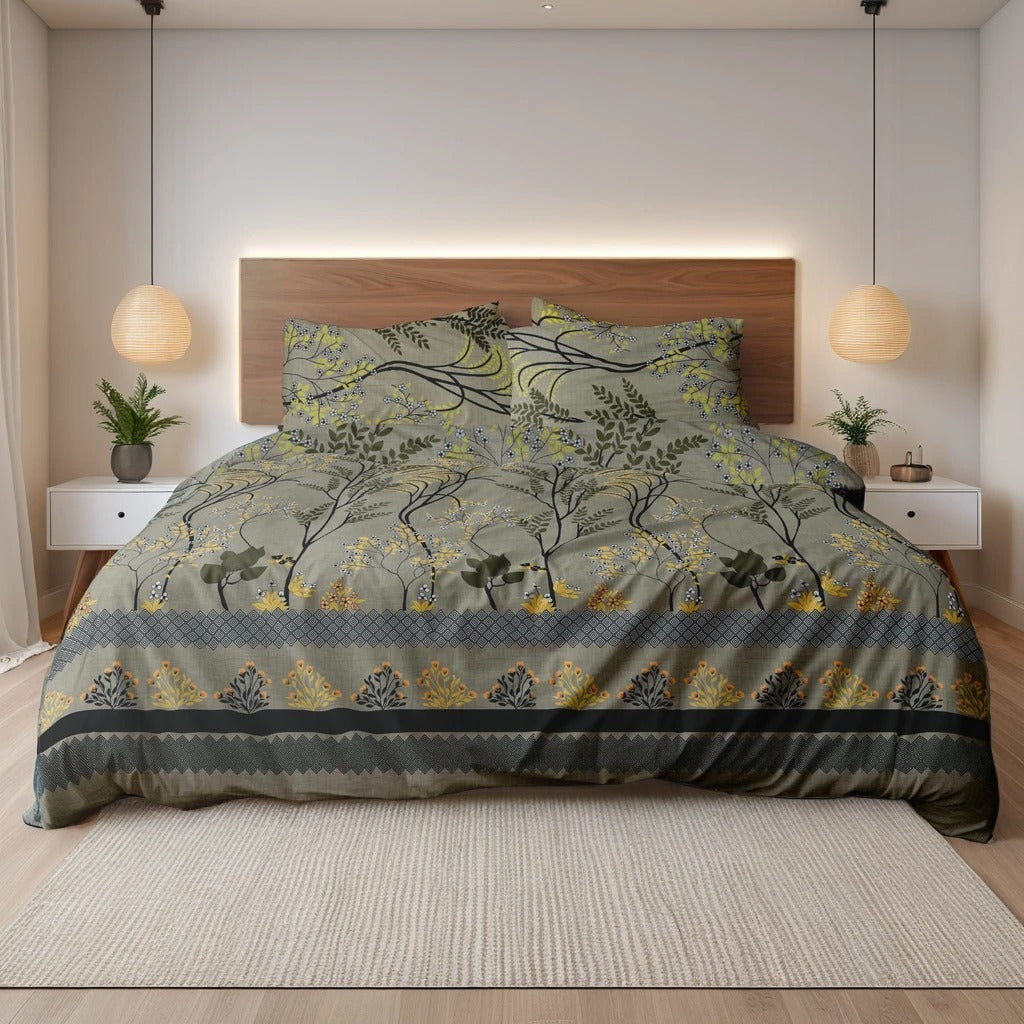 IVORY BEDSHEET SET - 3 Pcs