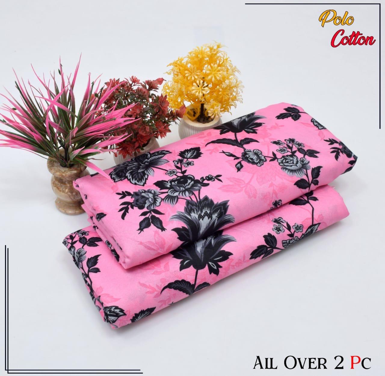Premium Cotton 2pc All Over Printed ( Polo )