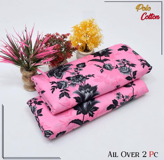 Premium Cotton 2pc All Over Printed ( Polo )