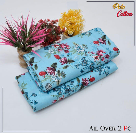Premium Cotton 2pc All Over Printed ( Polo )